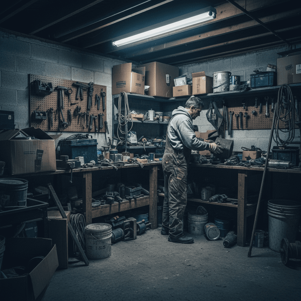 Garage and basement cleanup